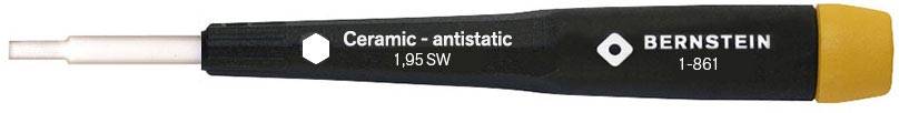 Bernstein Abgleichschraubendreher mit Keramik-Klinge, 6-kt., 1,95 mm SW Tools for Electronics 1-861