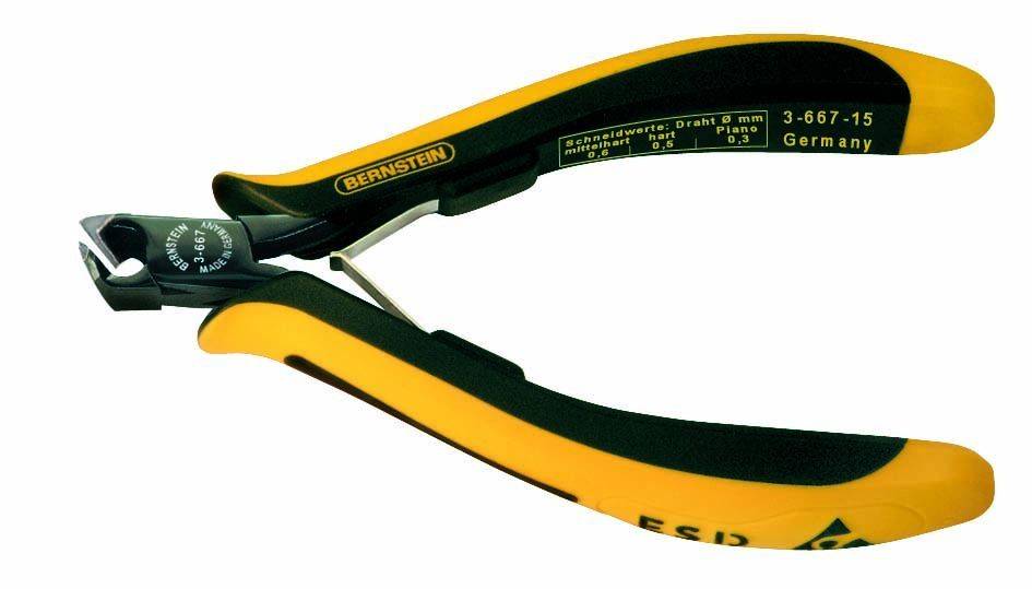 Bernstein EUROline-Conductive 3-667-15 ESD Schrägvornschneider mit Facette 115 mm