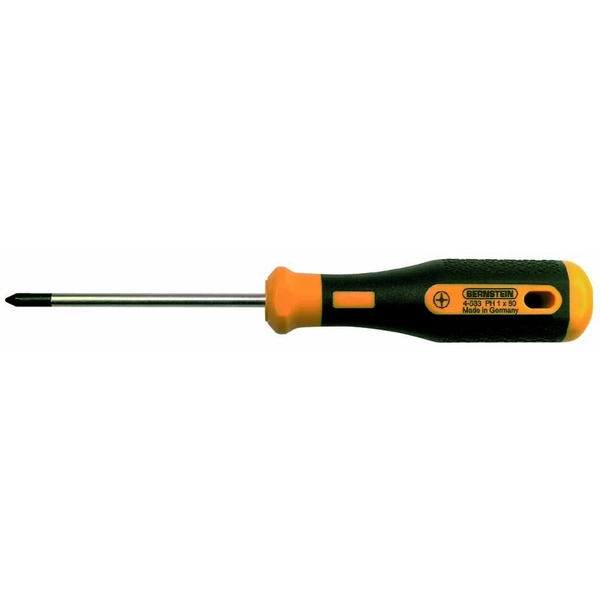Bernstein Tools for Electronics 4-532 Werkstatt Kreuzschlitz-Schraubendreher PH 0 Klingenlänge: 60mm Bernstein Tools for Electronics 4-532 Werkstatt Kreuzschlitz-Schraubendreher PH 0 Klingenlänge: 60mm