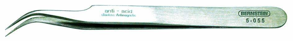 Bernstein Tools for Electronics 5-055 SMD-Pinzette 7a SA Sichelspitze, Super-spitz 120 mm