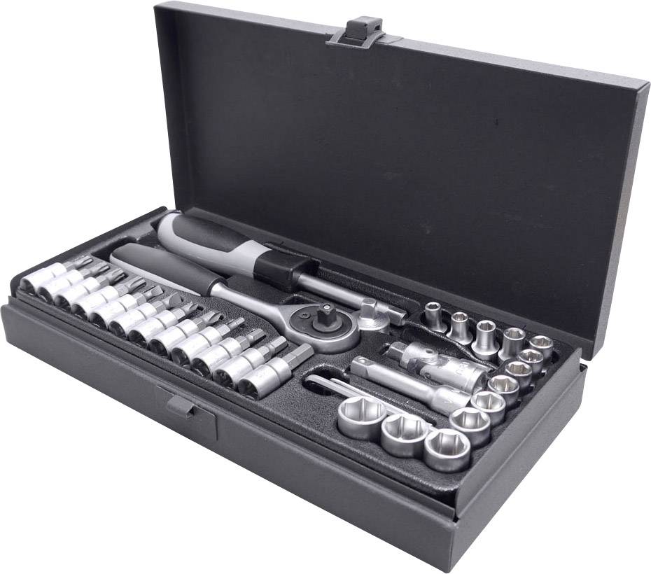 Bernstein Tools for Electronics Steckschlüsselsatz metrisch 1/4" (6.3 mm) 15teilig 6-320