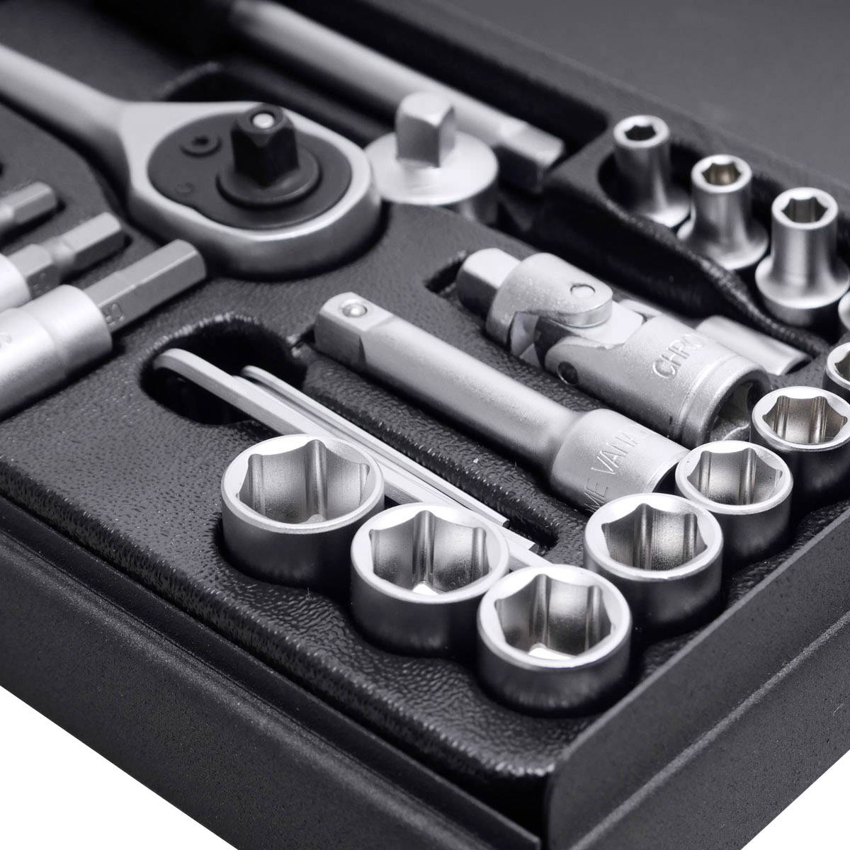 Bernstein Tools for Electronics Steckschlüsselsatz metrisch 1/4" (6.3 mm) 15teilig 6-320