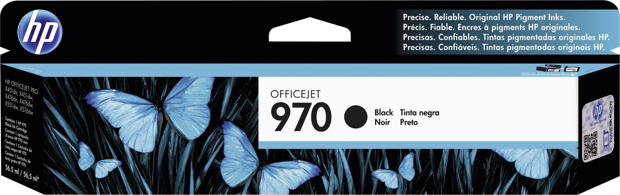 HP 970 - Schwarz - Original - Tintenpatrone - für Officejet Pro X451dn - X451dw