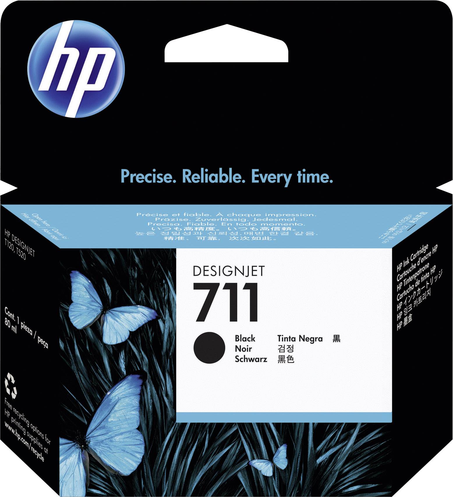 HP Druckerpatrone 711 Original Schwarz CZ133A
