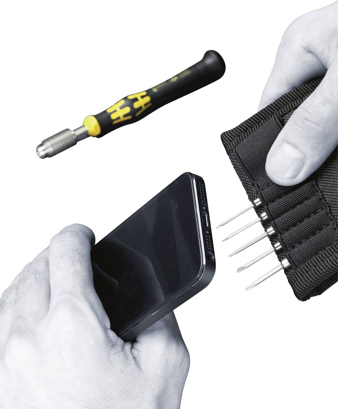 Wera Kraftform Kompakt Micro-Set ESD/11 SB ESD Bit-Schraubendreher 5/32" (4 mm) HIOS, 5/32" (4 mm) Halfmoon 44 mm DIN EN 61340-5-1