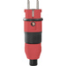 Fiche électrique mâle avec terre ABL Sursum 1529140 plastique 230 V noir, rouge IP54