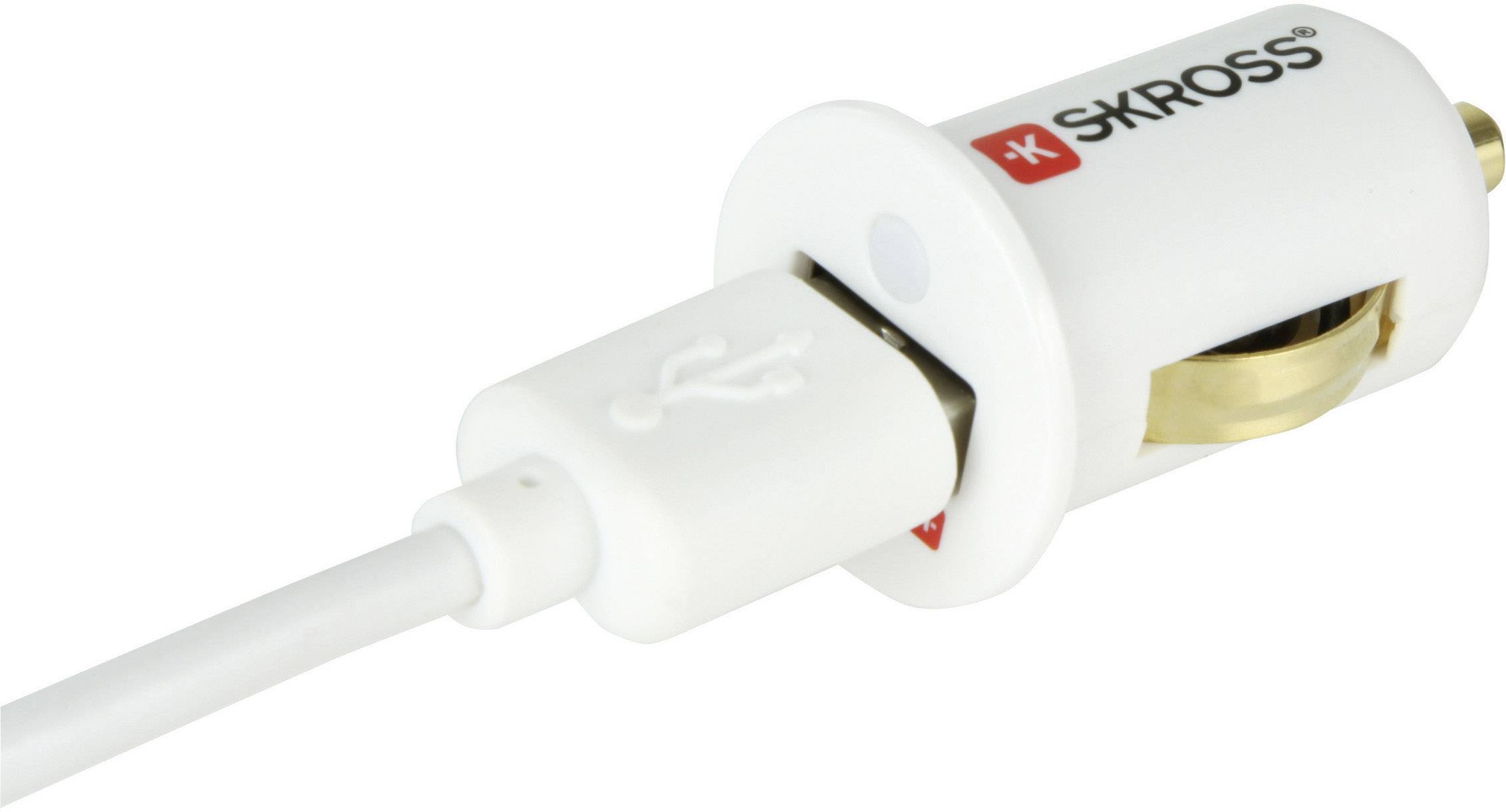 Skross Zigarettenanzünder-Adapter Midget USB Car Charger 2,1 A Belastbarkeit Strom max.=2.1 A Passend für (Details) Zigarettenanzünder, USB-A Adap