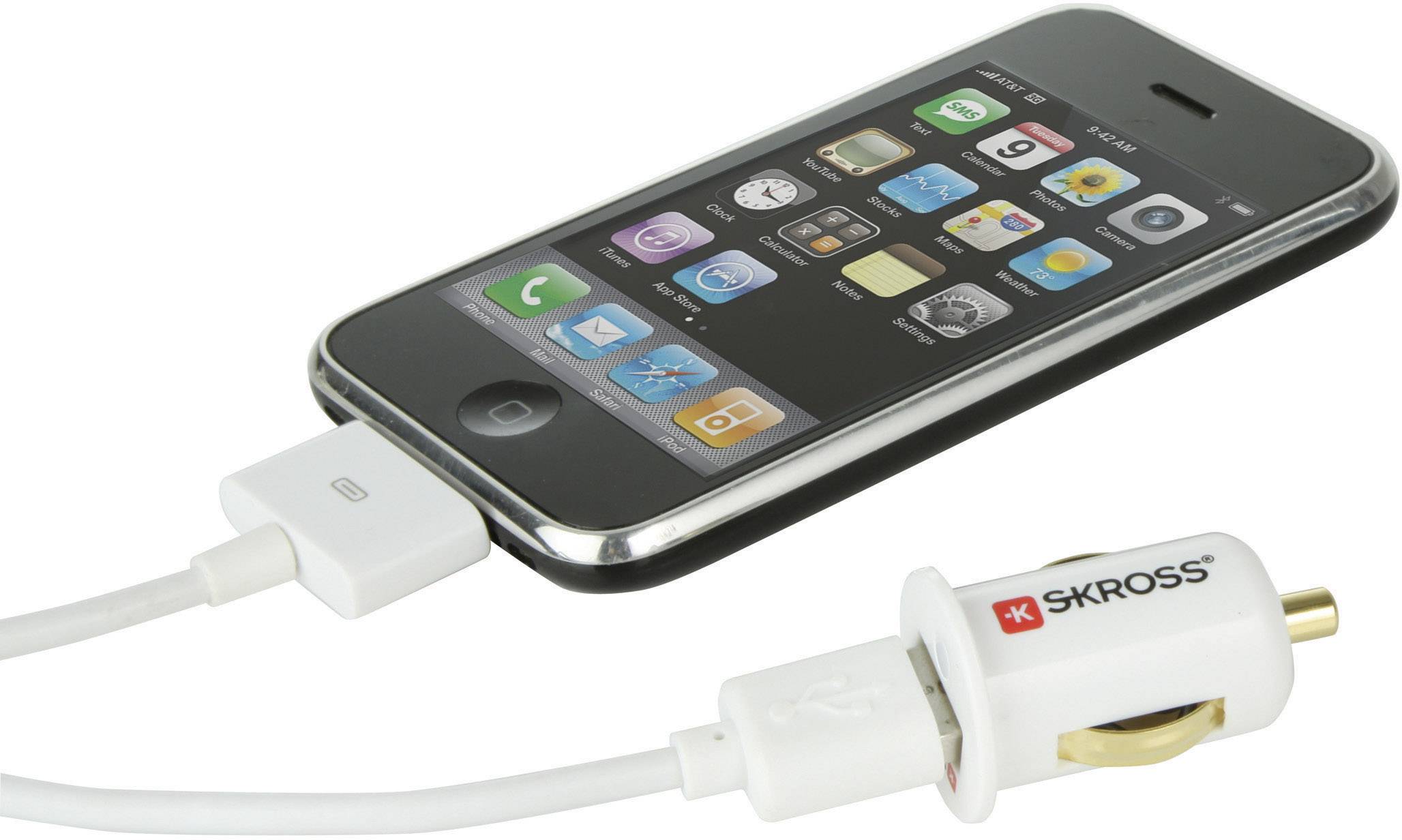Skross Zigarettenanzünder-Adapter Midget USB Car Charger 2,1 A Belastbarkeit Strom max.=2.1 A Passend für (Details) Zigarettenanzünder, USB-A Adap