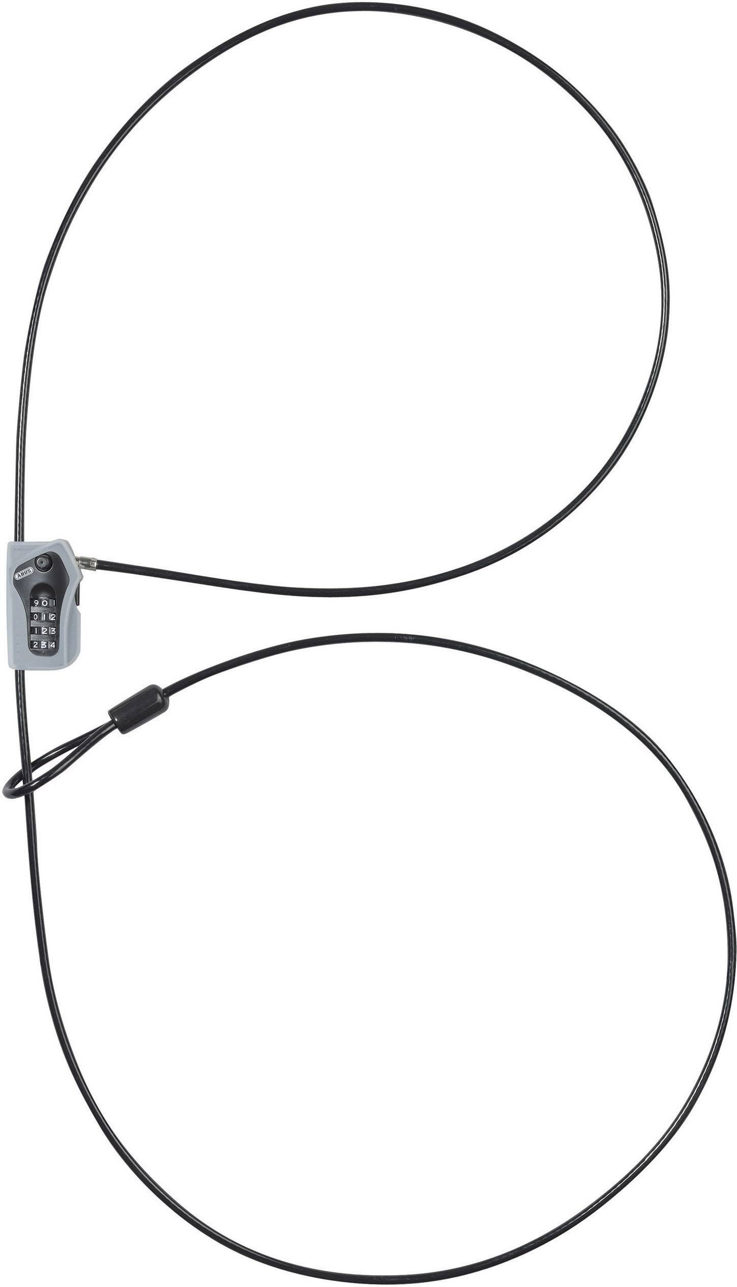 ABUS 205/200 black Kabelschloss Schwarz, Silber Zahlenschloss