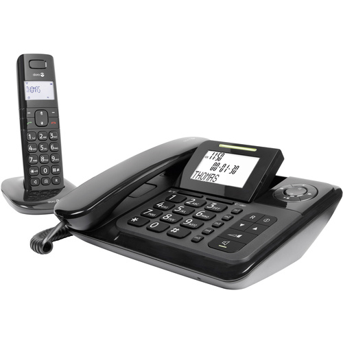 Doro Comfort 4005 Combo Schnurgebundenes Seniorentelefon Optische Anrufsignalisierung, Anrufbeantwo