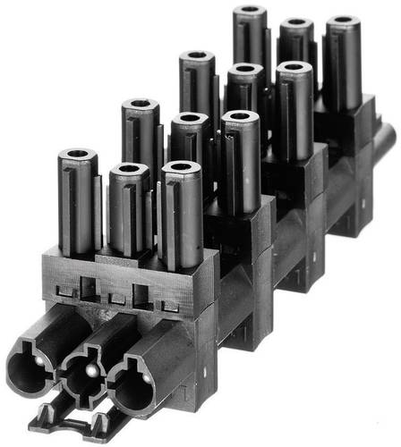 AC 166 GVT 6/ 3 WEISS MIT VS. Netz-Verteiler Netz-Stecker - Netz-Buchse, Netz-Buchse,