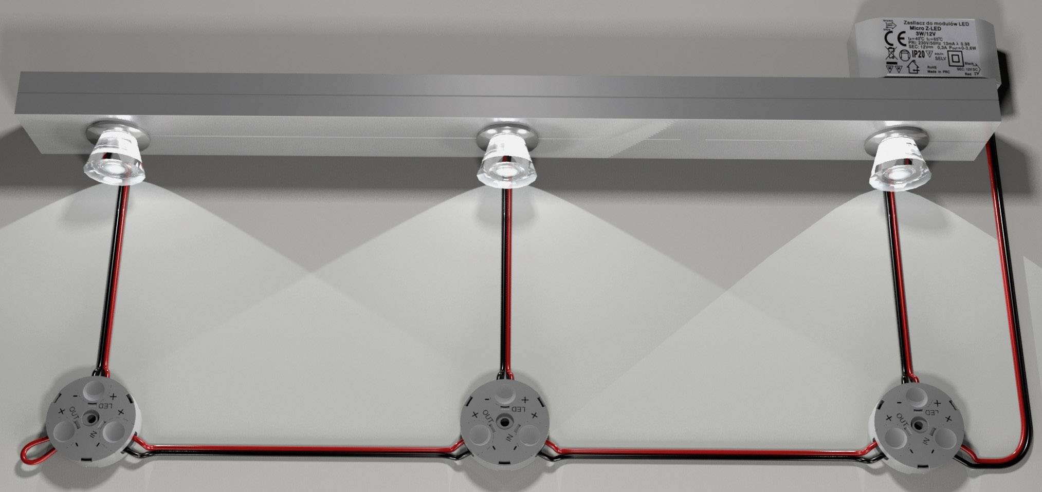 Adels-Contact 601103 LED 3050 Verteiler-Box flexibel: 0.34-0.5mm² starr: 0.34-0.5mm² Polzahl: 2 Lichtgrau