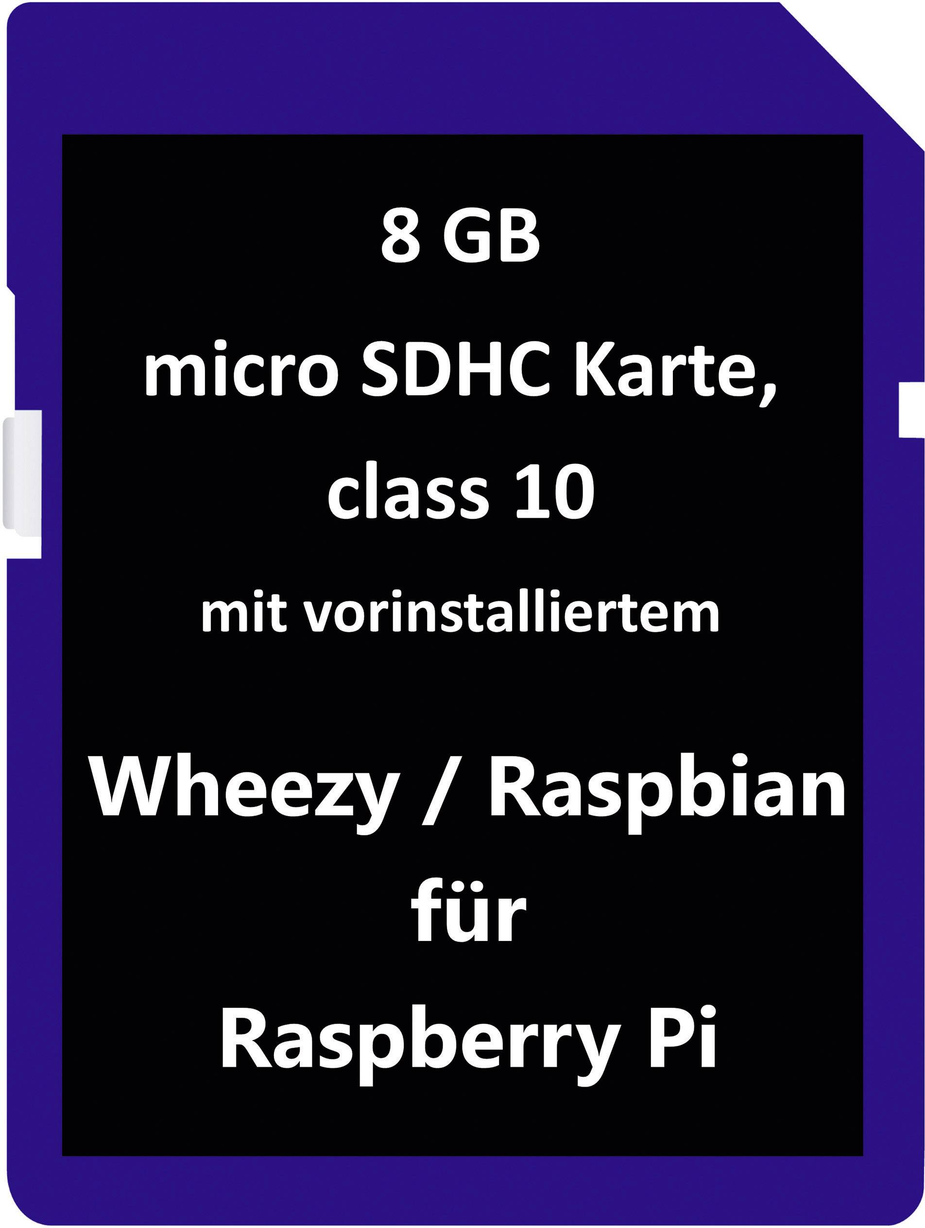 Raspberry Pi® Wheezy Betriebssystem 8 GB Passend für: Raspberry Pi