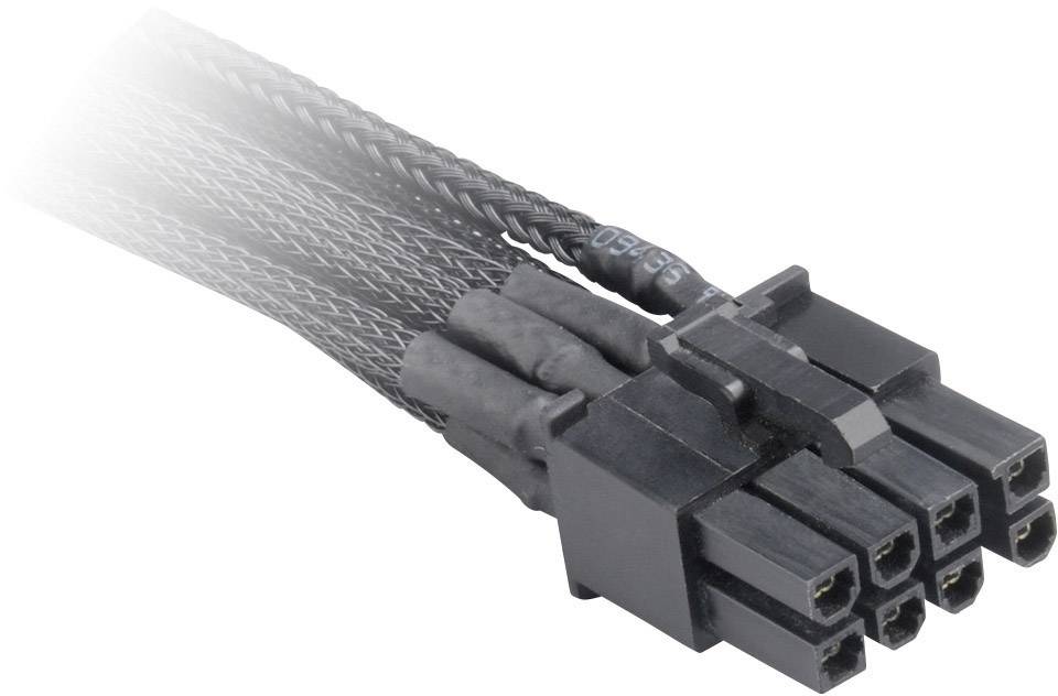 Akasa Strom Verlängerungskabel [1x PCIe-Buchse 8pol. - 1x PCIe-Stecker 8pol. (6+2)] 0.40 m Schwarz