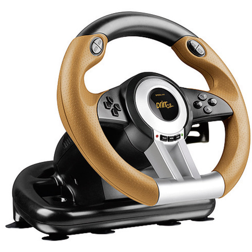 SpeedLink DRIFT O.Z. Racing Wheel Lenkrad USB PC Schwarz, Orange