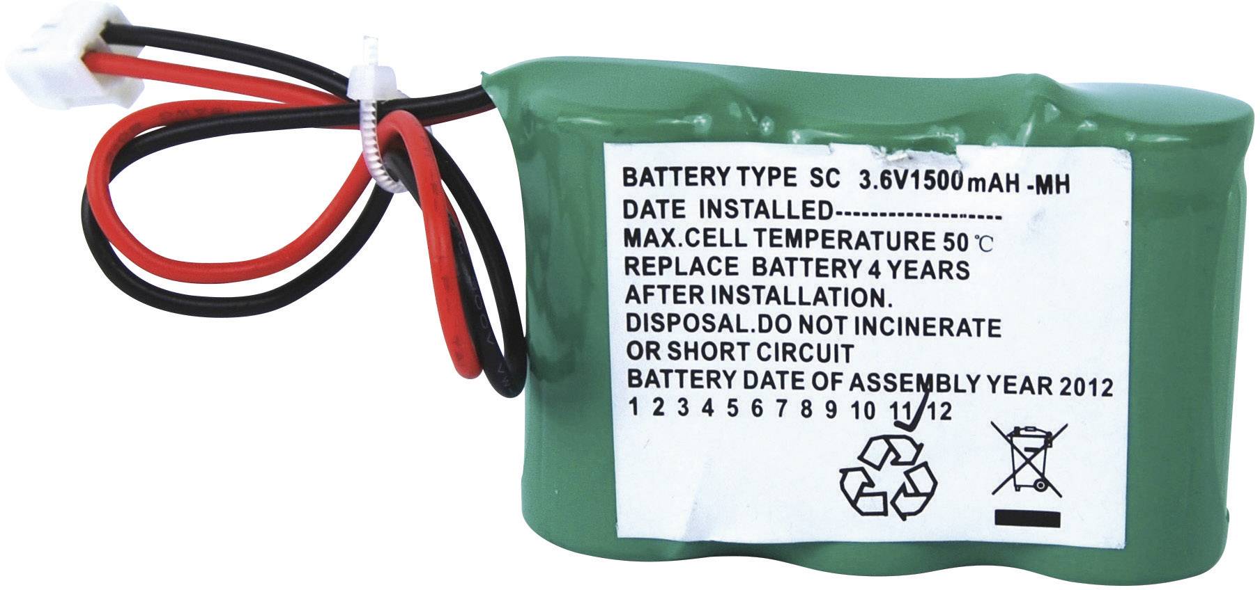 Beltrona ELRD3SC1500 Notleuchten-Akku Stecker 3.6V 1500 mAh