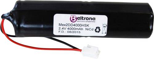 Beltrona ELRD2D4000H Notleuchten-Akku Stecker 2.4 V 4000 mAh