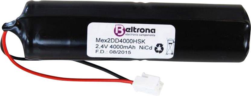 Beltrona ELRD2D4000H Notleuchten-Akku Stecker 2.4V 4000 mAh