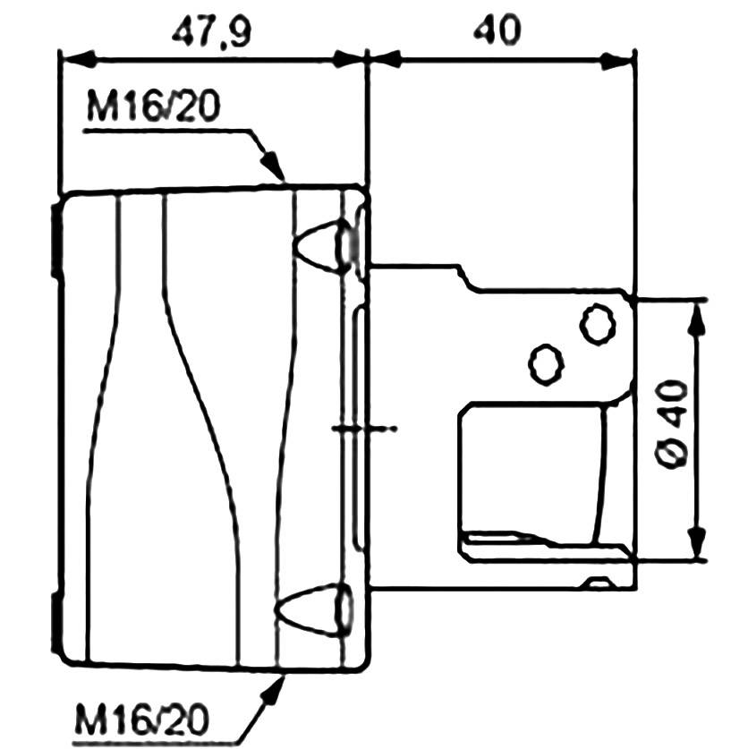 BACO LBX130093 Not-Aus-Taster im Gehäuse, mit Schutzkragen 240 V/AC 2.5A 3 Öffner IP66 1St.