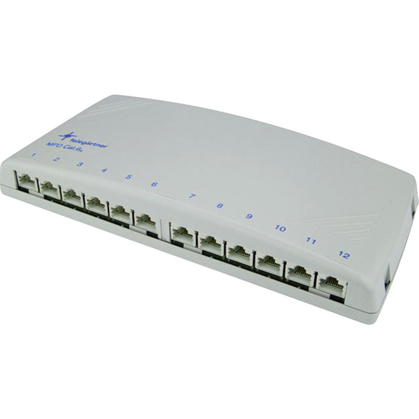 Telegärtner J02022A0052 12 Port Netzwerk-Patchpanel CAT 6a 1 HE