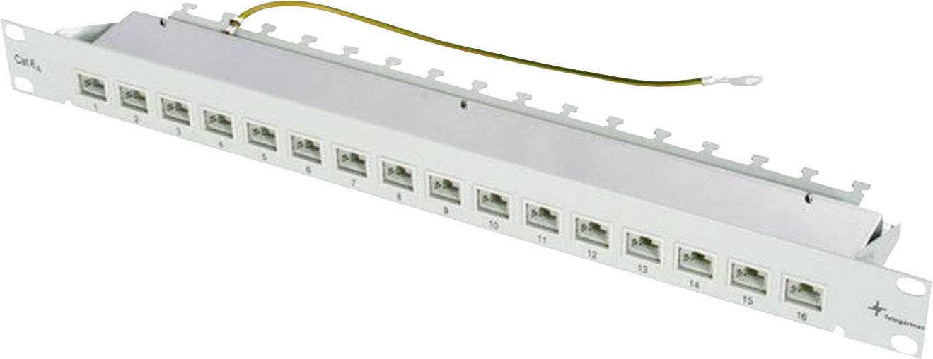 Telegärtner 100006996 16 Port Netzwerk-Patchpanel 483 mm (19") CAT 6a 1 HE Bestückt