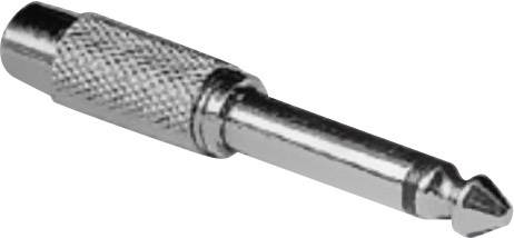 Adam Hall Audio Adapter [1x Klinkenstecker 6.35 mm - 1x Cinch-Buchse] Silber