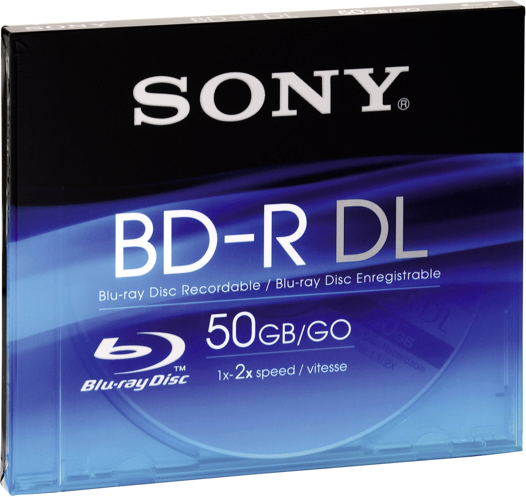 SONY BLU-RAY BD-R 50GB 2X 1ER JEWELCASE