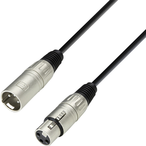 Câble de microphone noir XLR-F/XLR-M