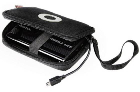 Festplatten-Tasche 6.35 cm (2.5 Zoll) Hama "Orlando" 95518 Schwarz