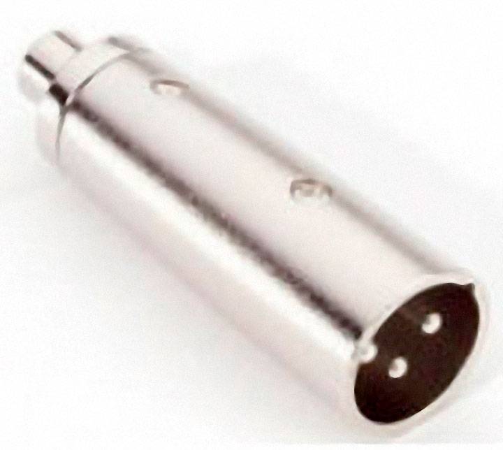 Adam Hall 7857 Audio Adapter [1x XLR-Stecker - 1x Cinch-Buchse] Silber