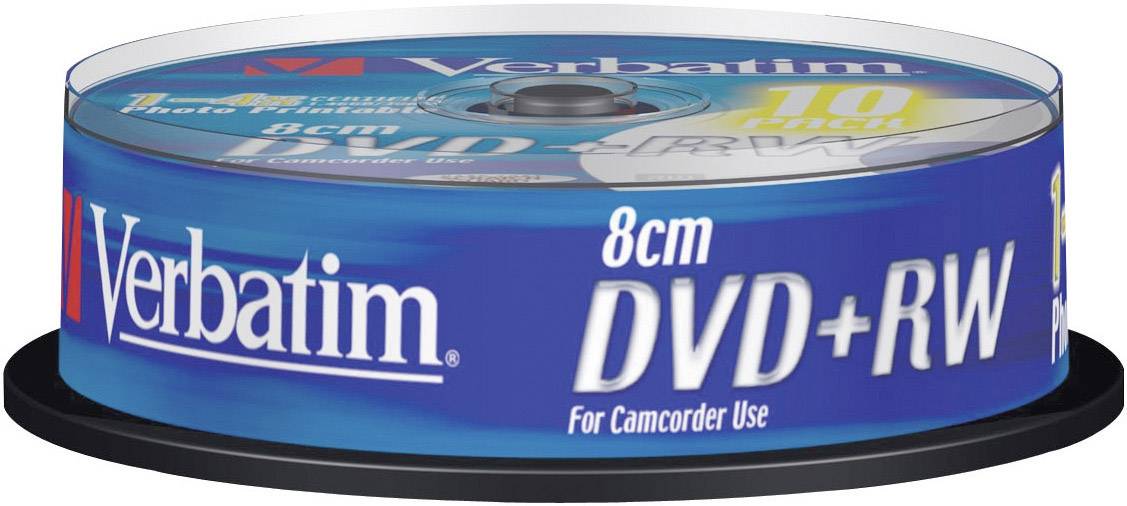 VERBATIM DVD+RW 1,4GB 8CM 4X 10ER SP