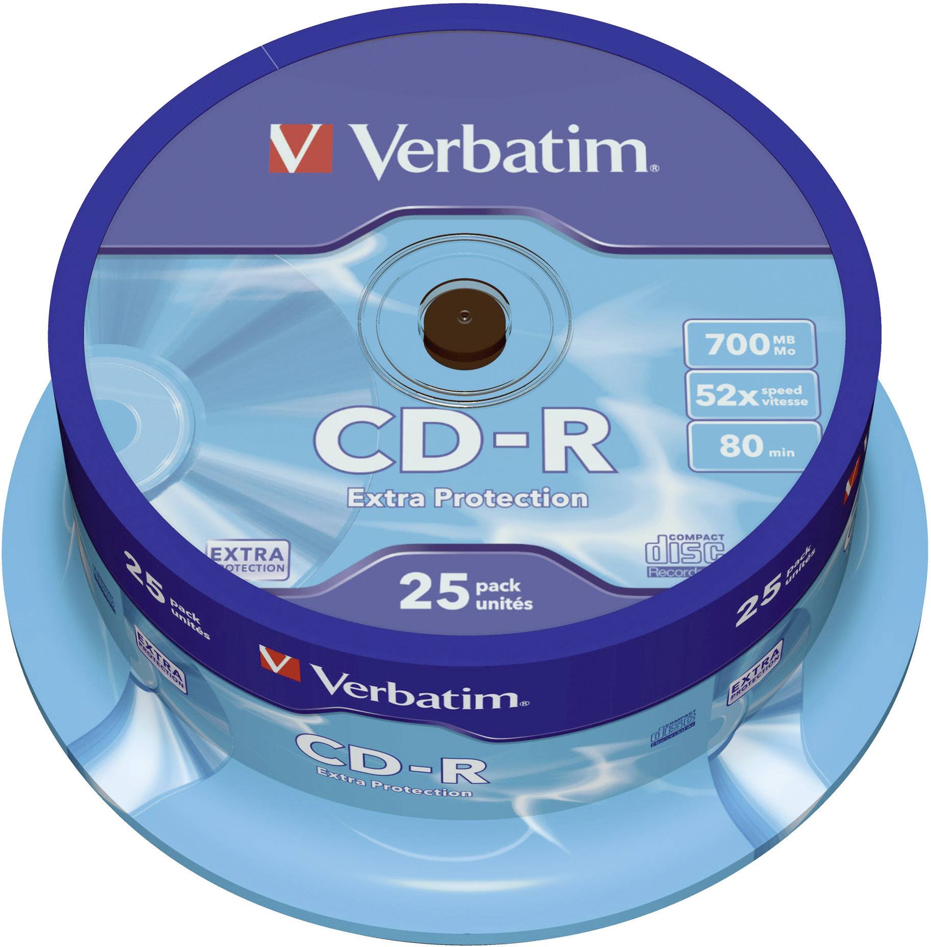 Verbatim 43432 CD-R 80 Rohling 700 MB 25 St. Spindel