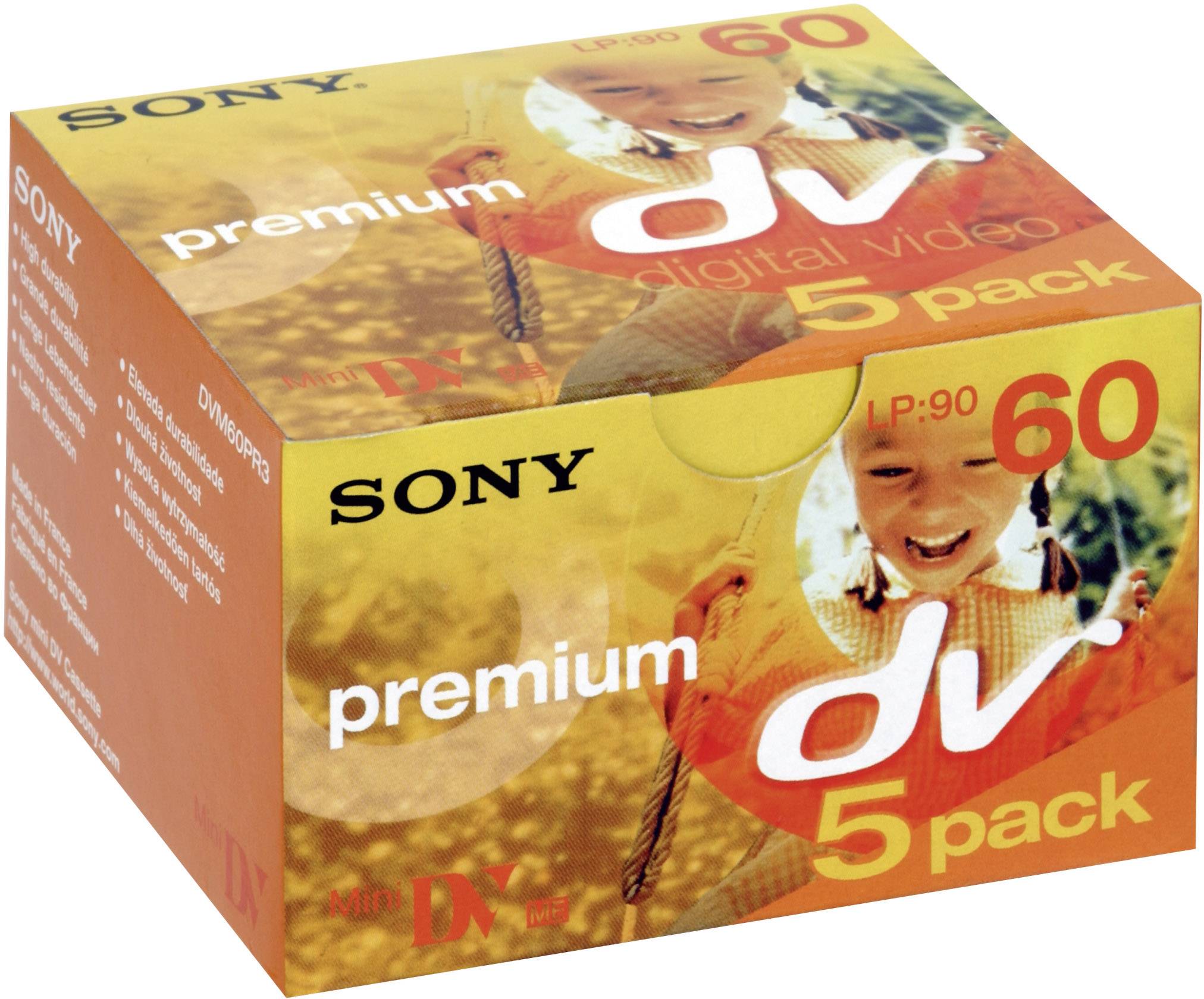 Sony Videokassette miniDV 60 min 5er Set
