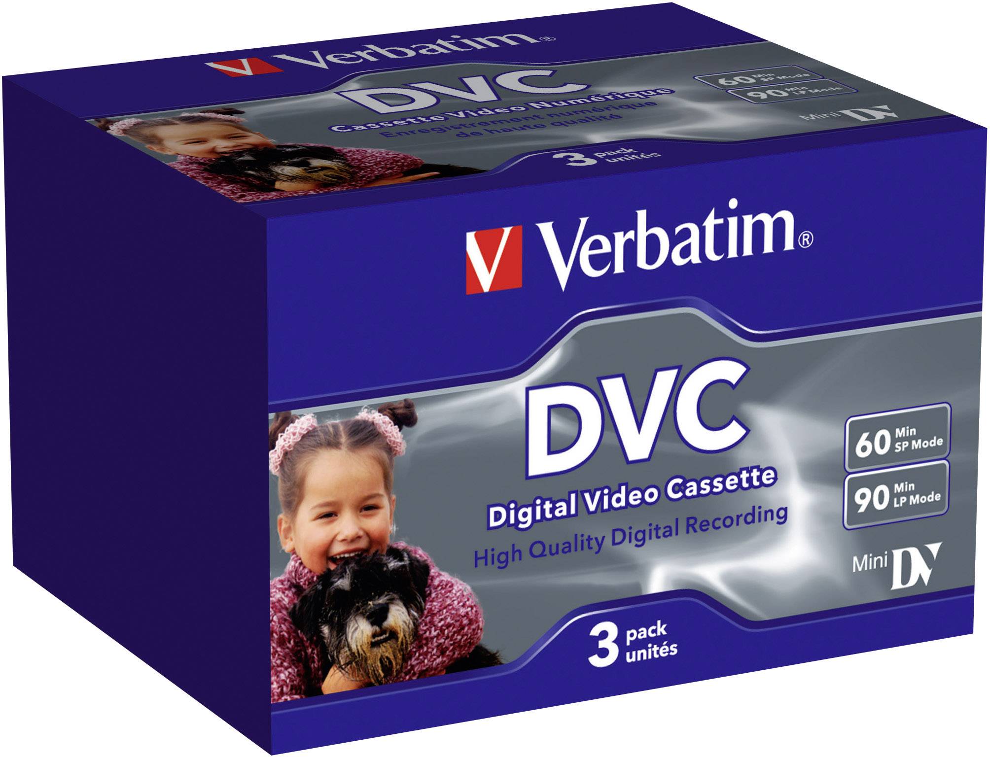 Verbatim Videokassette miniDV 60 min 3er Set
