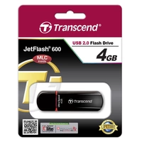 Transcend JetFlash® 600 USB-Stick 4GB Blau TS4GJF600 USB-A (USB 2.0) Transcend JetFlash® 600 USB-Stick 4GB Blau TS4GJF600 USB-A (USB 2.0)