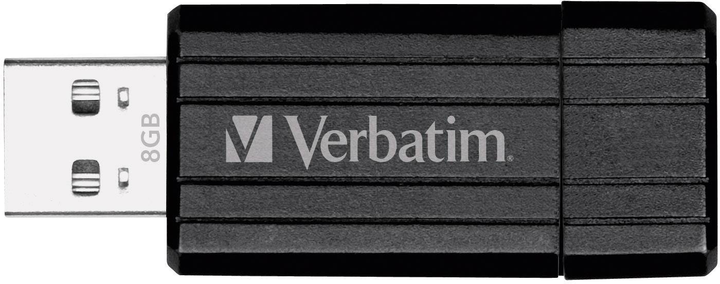 Verbatim Pin Stripe USB-Stick 8 GB Schwarz 49062 USB-A (USB 2.0)