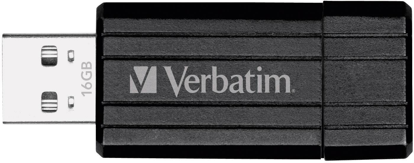 Verbatim Pin Stripe USB-Stick 16 GB Schwarz 49063 USB-A (USB 2.0)