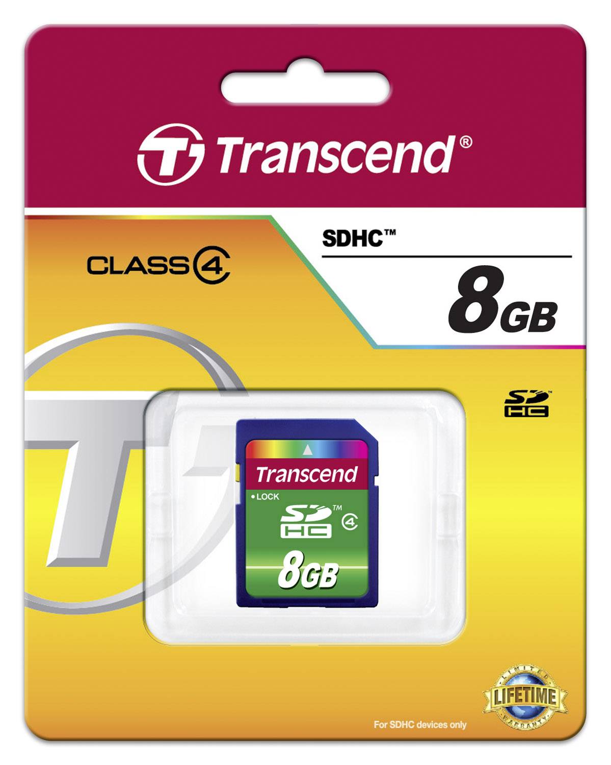 Transcend Standard SDHC-Karte Industrial 8GB Class 4