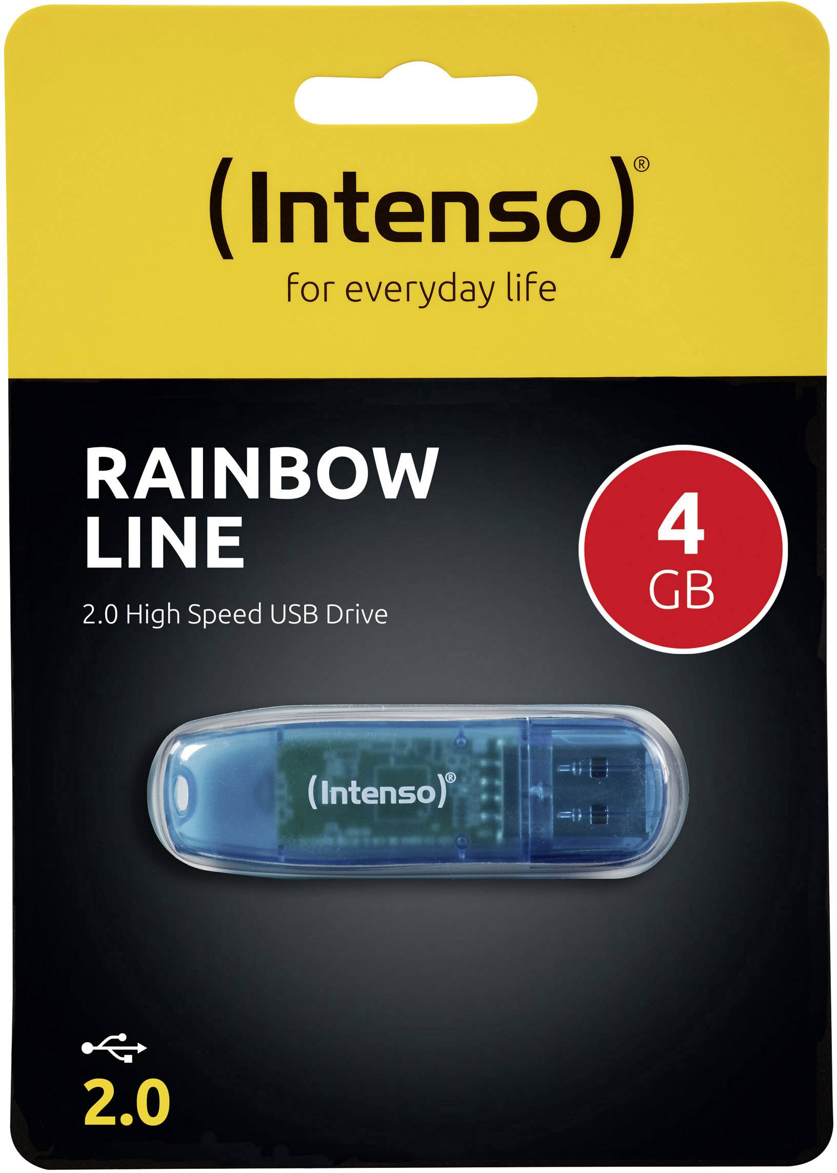 Intenso Rainbow Line USB-Stick 4 GB Blau 3502450 USB-A (USB 2.0)