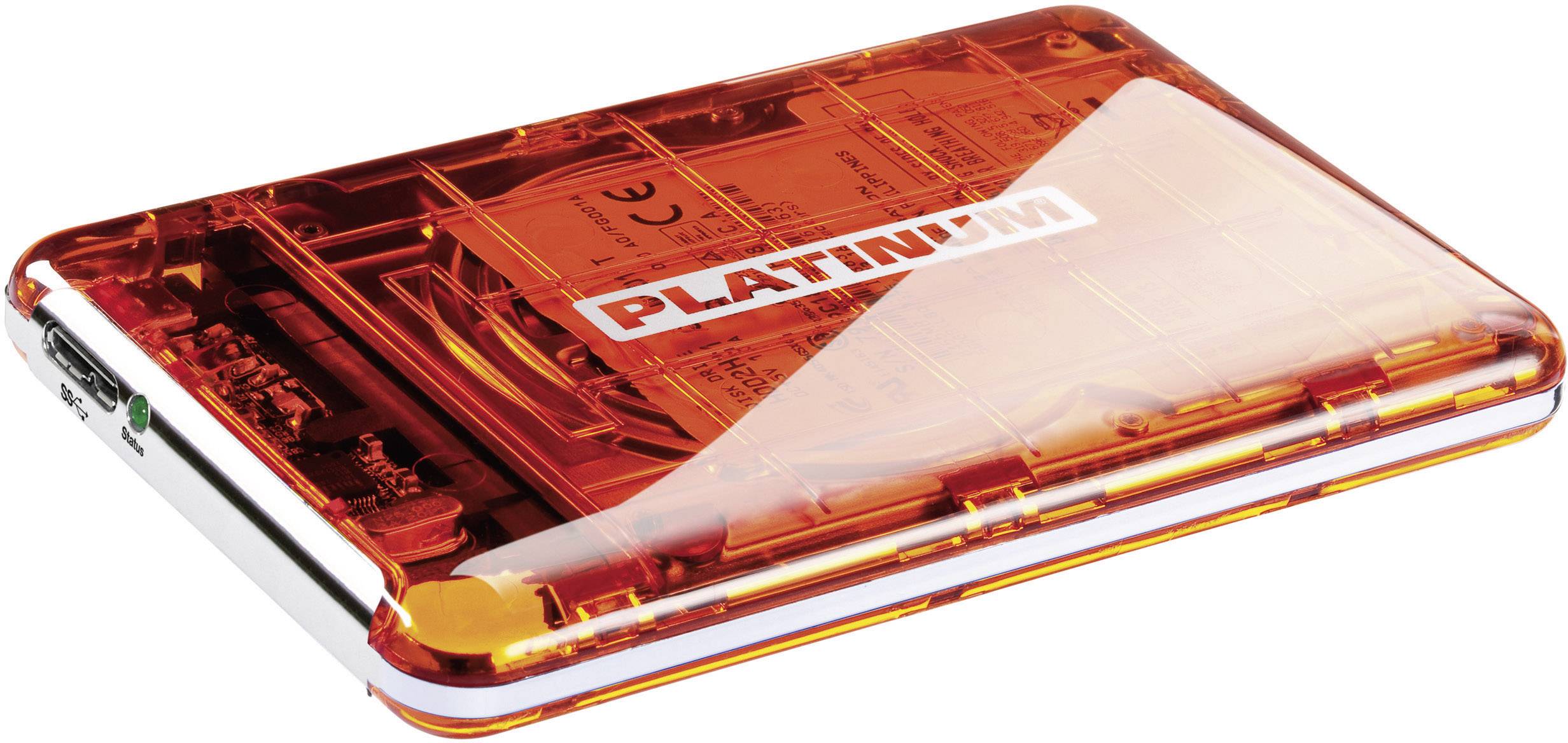 Platinum 1 TB Externe Festplatte 6.35 cm (2.5 Zoll) USB 3.2 Gen 1 (USB 3.0) Orange 104076