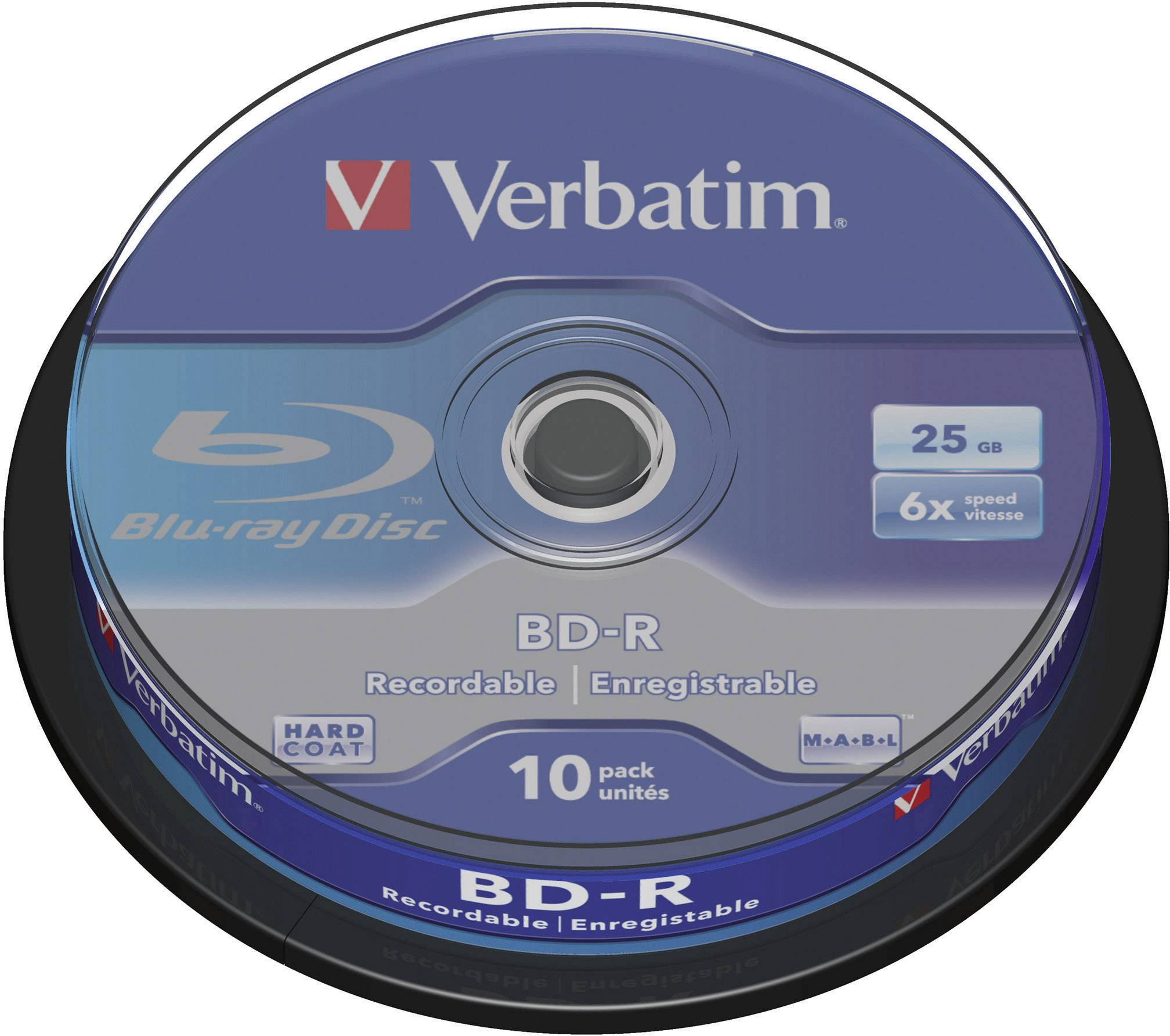 Verbatim 43742 Blu-ray BD-R Rohling 25GB 10St.