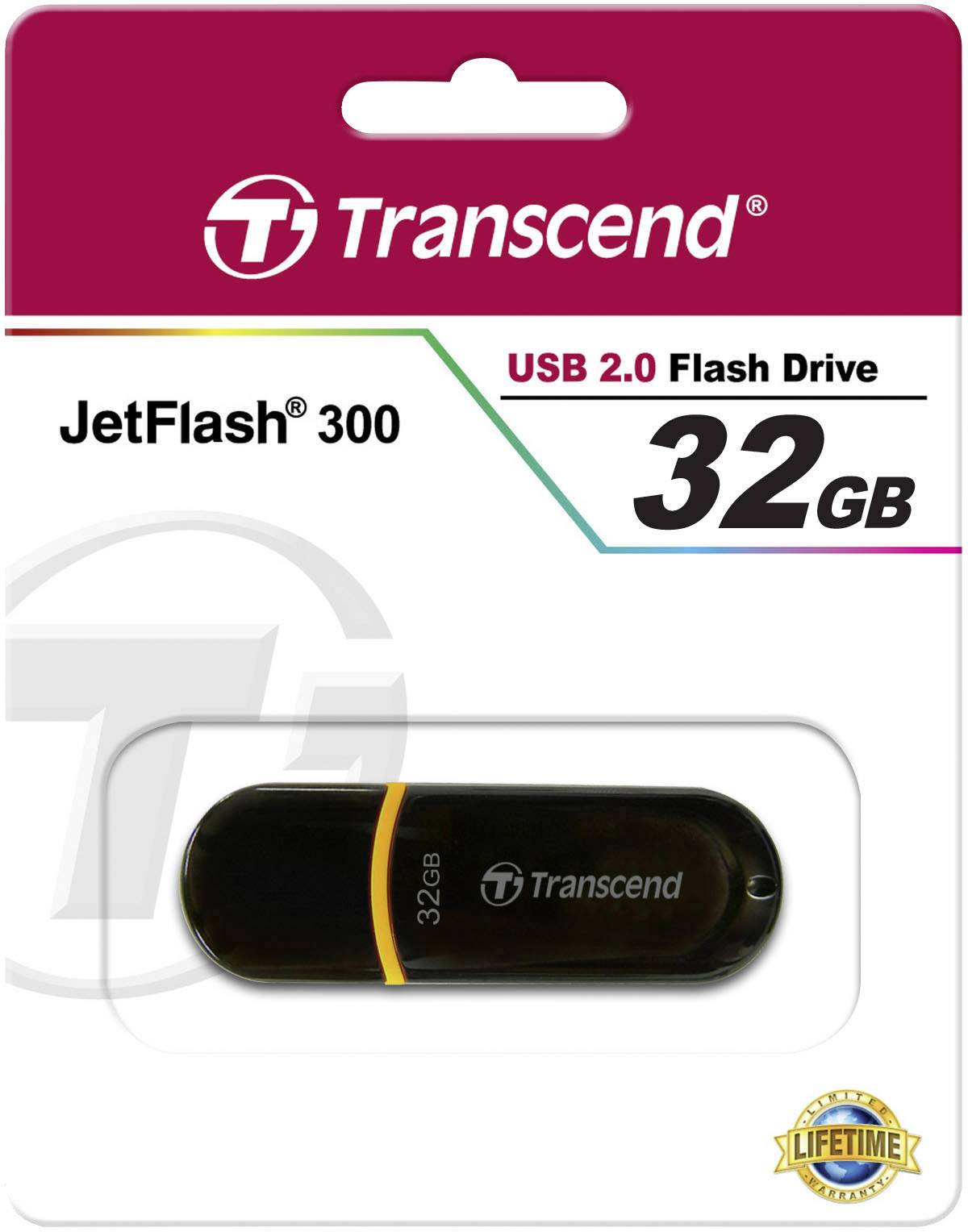 Transcend JetFlash® 300 USB-Stick 32 GB Braun TS32GJF300 USB 2.0