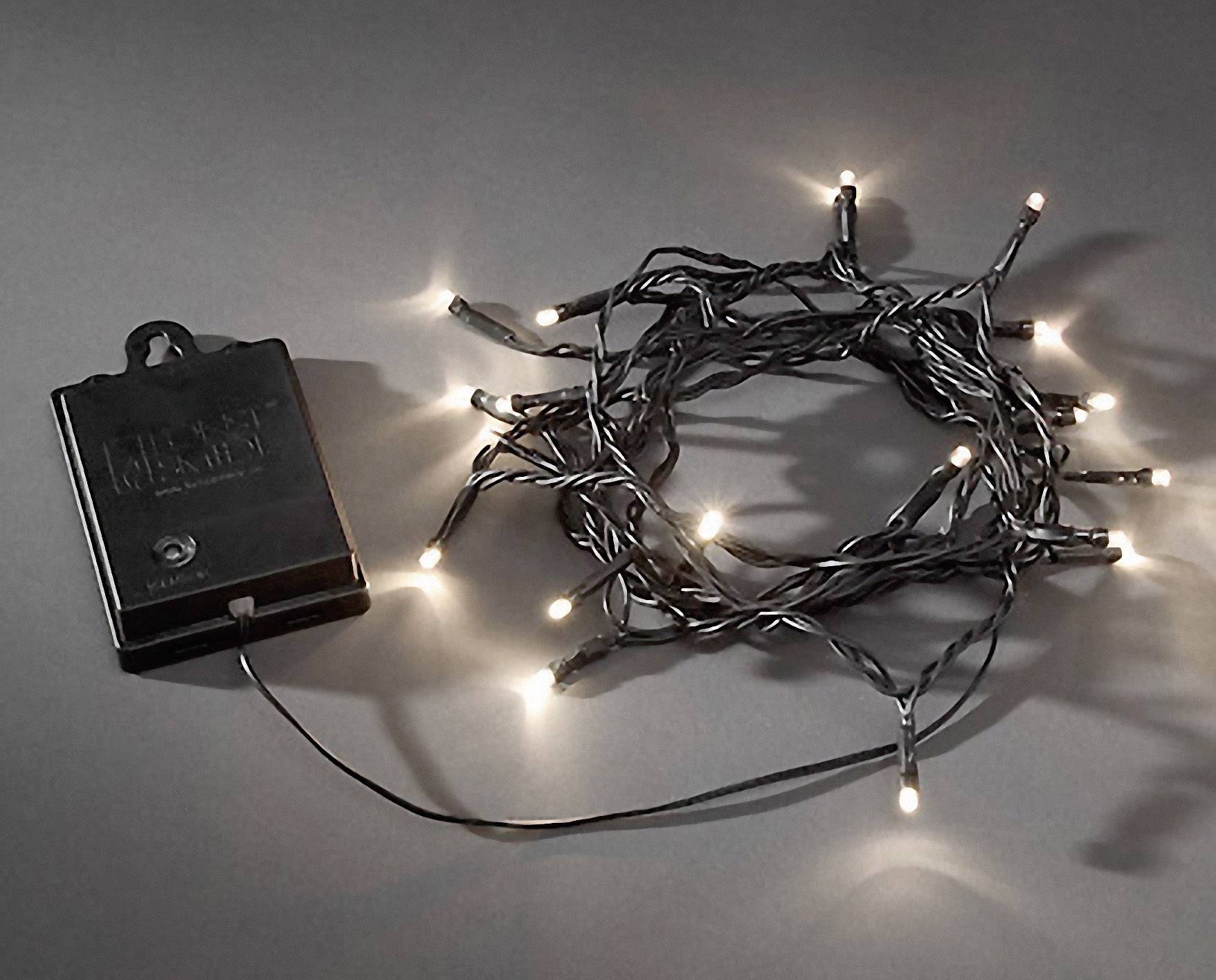 Konstsmide 3728-100 Micro-Lichterkette Außen batteriebetrieben Anzahl Leuchtmittel 80 LED Warmweiß