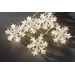 Konstsmide Lichtervorhang-Schneeflocken  Außen 24 V  60 LED Warmweiß (B x H) 900 cm x 10.5 cm