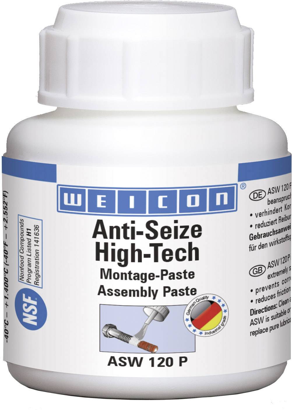 Weicon Anti-Seize High-Tech Paste 120g