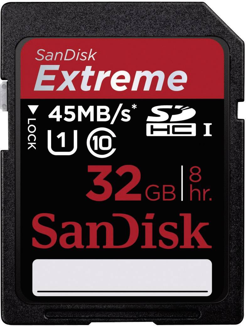 SanDisk Extreme® SDHC-Karte 32 GB Class 10, UHS-I