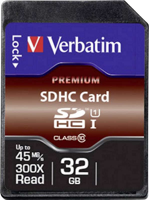 Verbatim SDHC-Karte 32 GB Class 10