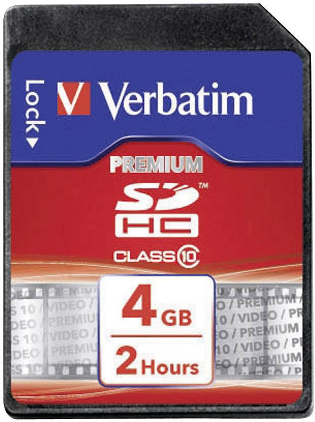 Verbatim SDHC-Karte 4 GB Class 10