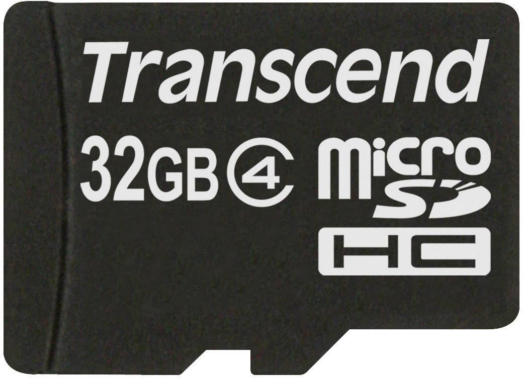 Transcend Standard microSDHC-Karte 32 GB Class 4 inkl. SD-Adapter