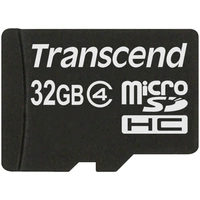 Transcend Standard microSDHC-Karte 32 GB Class 4 inkl. SD-Adapter Transcend Standard microSDHC-Karte 32 GB Class 4 inkl. SD-Adapter